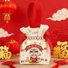 Canvas 2026 New Year Gift Bag Chinese Style Wedding Candy Bag Drawstring Bag  New Year Celebration