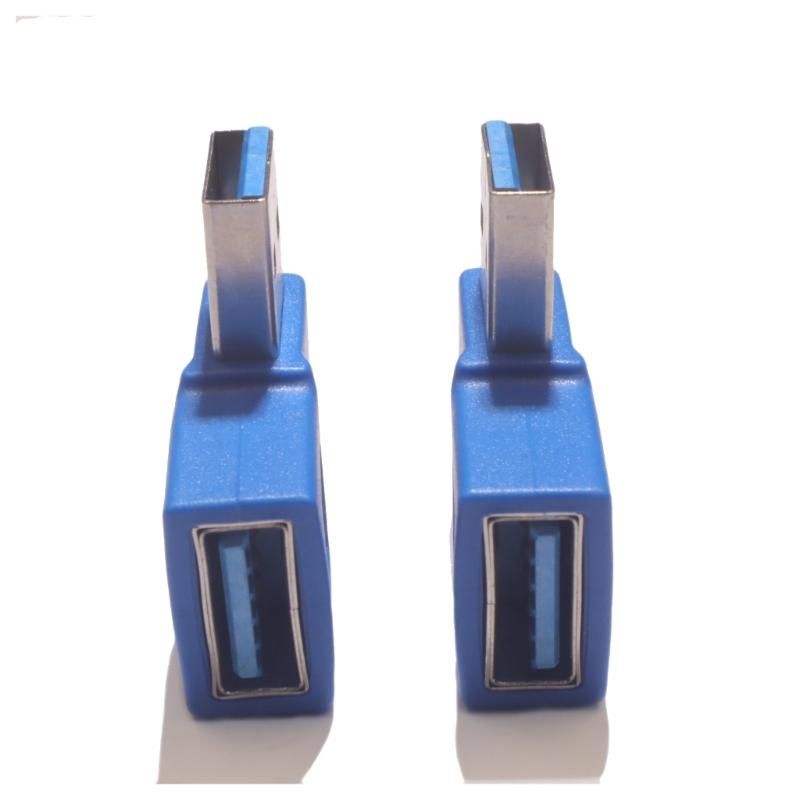 90 Degree Right Angle USB3.0 Male To Female Adapter Space Saving 5Gbps Extension Connector for Computer Printer Camera