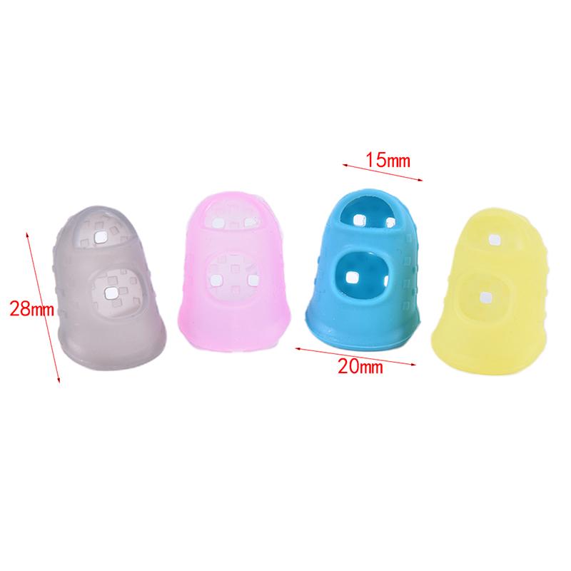 10Pcs Finger Sleeve Silicone Glove Antislip Finger Protection Guitar Accessories