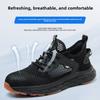 Summer Safety Shoes Men Breathable Mesh Work Shoes With A Steel Toe Industrial Anti-Slip Work Shoes Light Sneakers Women Boots