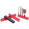 4Pcs Drill Bit Storage Strips for 1/4" Hexagonal Tool 10 Slot Design Workshop Accessory Organizer