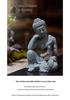 Elegant Wabi-Sabi Buddha Ornament: Artistic Hollowed-Out Tabletop Decor for Tea Table, Entrance, or Fish Tank Landscaping
