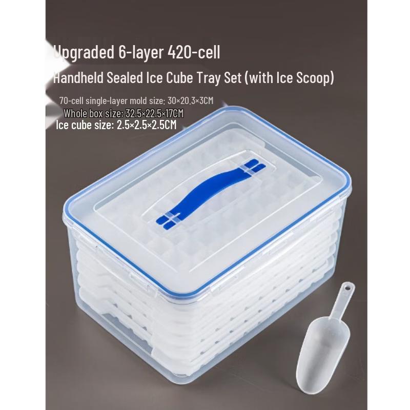 Xingduo Upgraded 6-Layer Ice Cube Maker Set