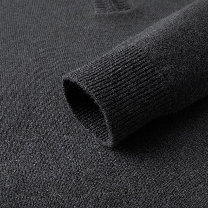 JOW Men's 10% Cashmere Blend Half-Zip Wool Sweater