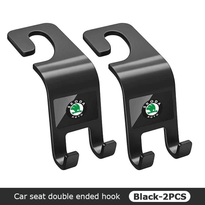 VIJT4 For Skoda Car Seat Back Hook Mobile Phone Bracket Handbag Hanger Interior Accessories Fabia Kamiq Superb Scala Enyaq-iV MK3