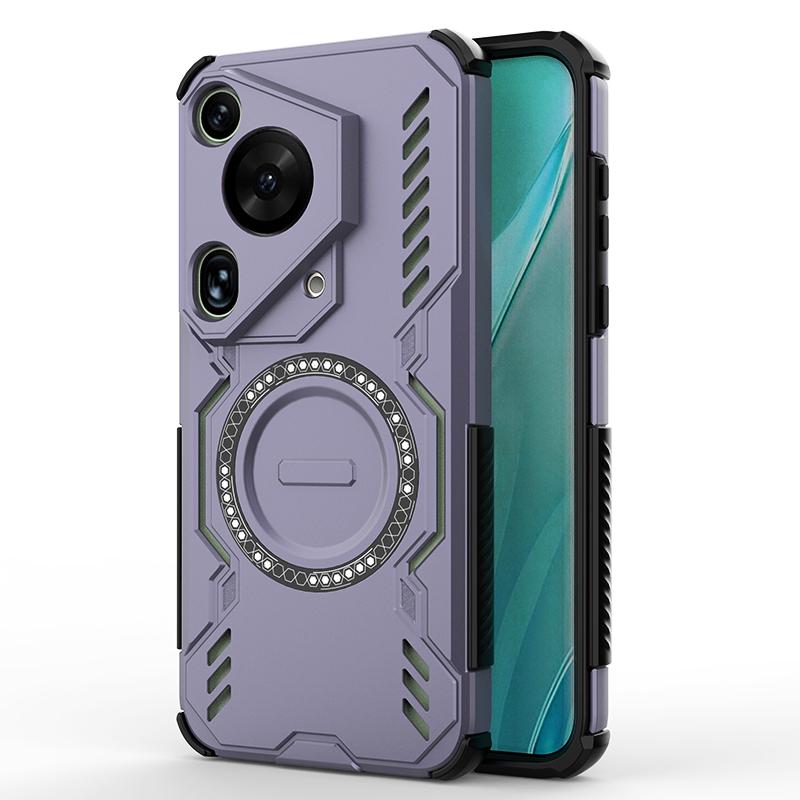 KEYSION Hollow Heat Dissipation Case for Huawei Pura 70 Pro+ Magnetic Cooling Shockproof Phone Cover for Huawei Pura 70 Ultra