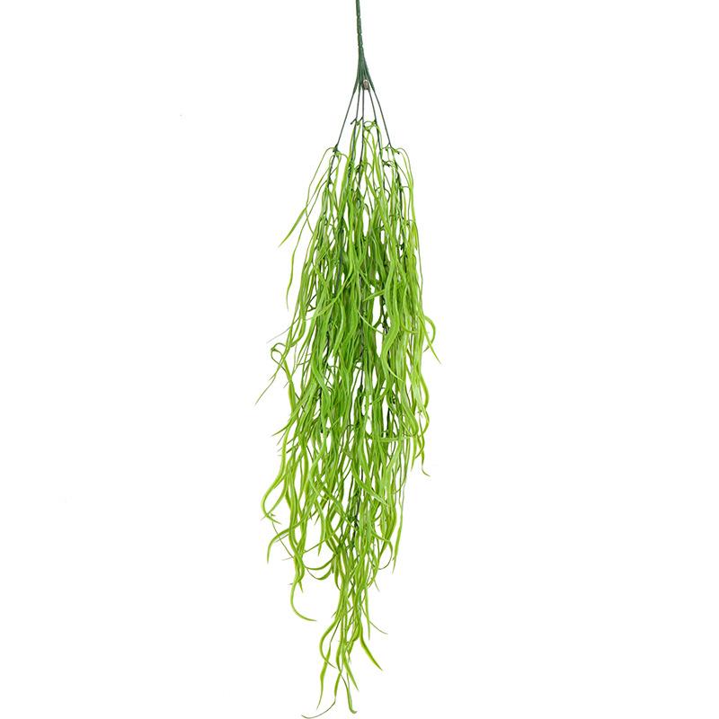 80cm 1 Bund Künstliche Pflanze Seetang Ranke Haus Büro Begrünung Fake Blatt Rattan Festlicher Wandbehang Weidenblatt Künstlich