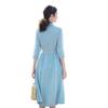 New Chinese National Style Retro High Sense Improved Cheongsam 2025 Summer New Seven-quarter Sleeve Slim Dress