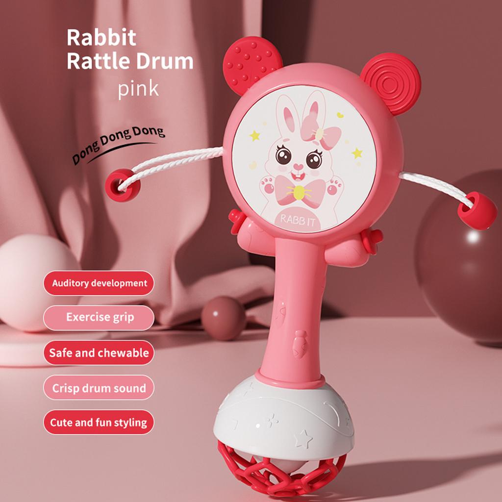 Sonajeros para bebés Mordedor Campanas de mano Móvil Infantil Deja de llorar Lágrimas Sonajeros Juguete educativo temprano para regalos de recién nacidos 0-18M