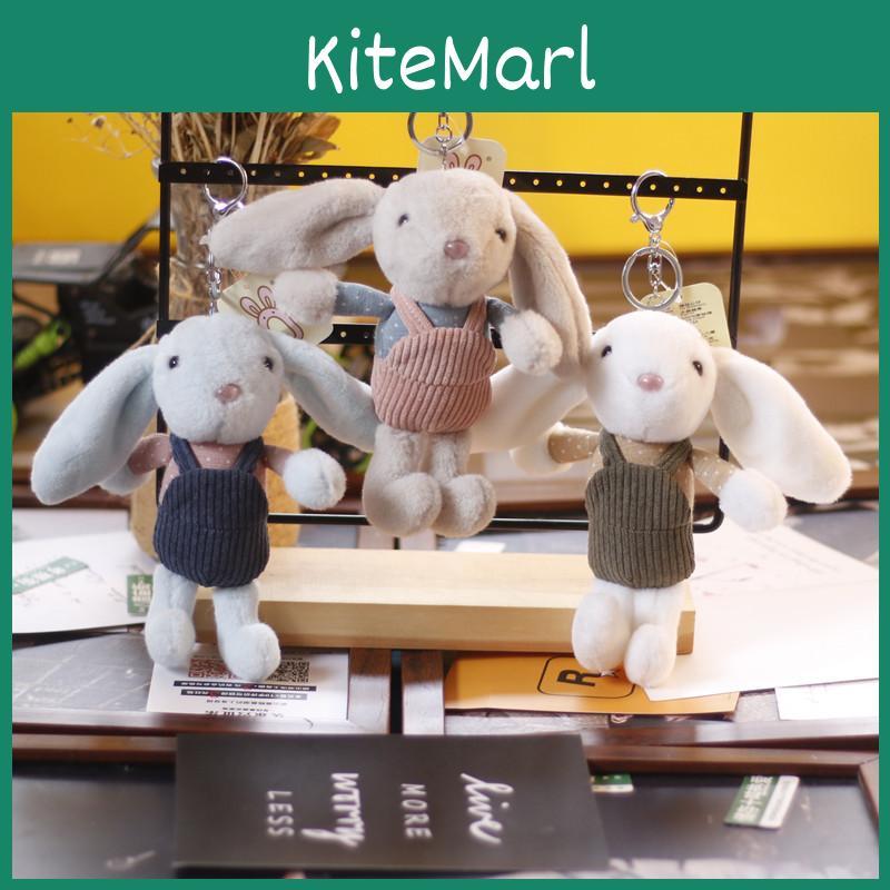 Lovely Long-eared Rabbit Keychain Plush Toy For Bags Bouquets And Gift Boxes