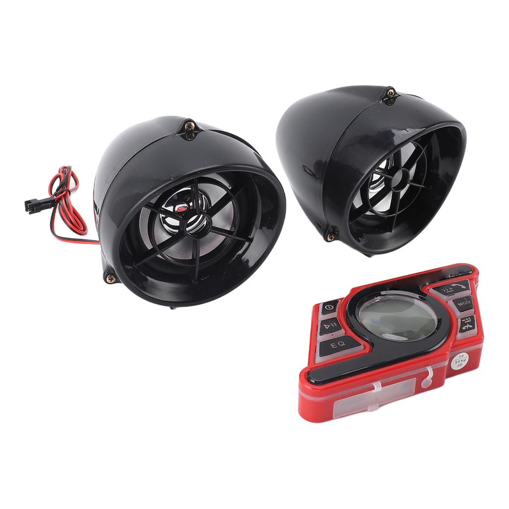 Motorcycle Bluetooth Speaker Anti Theft Alarm Handsfree Call Voice Navigation Waterproof Stereo Speaker System