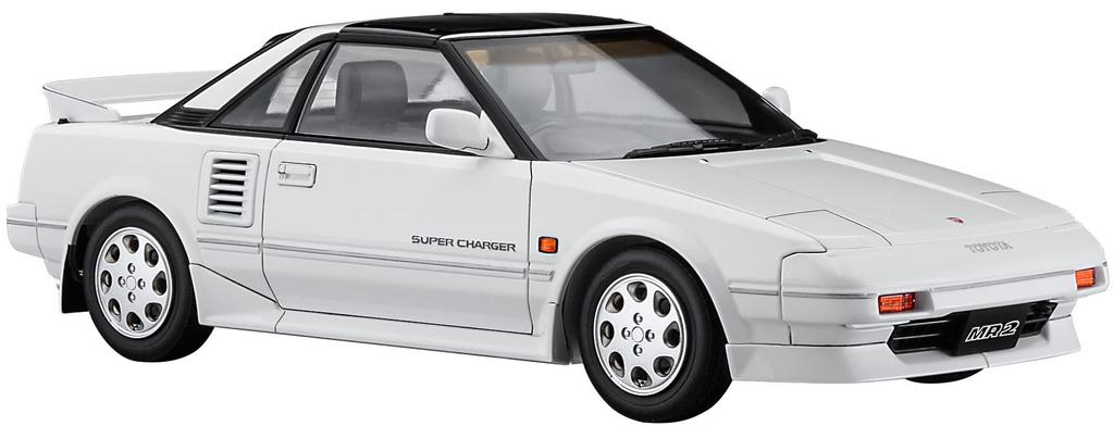 Hasegawa Historic Car Series Toyota MR2 Late Model Supercharger Bar Plastic Model HC45 1/24 (AW11) G-Limited (T Roof)