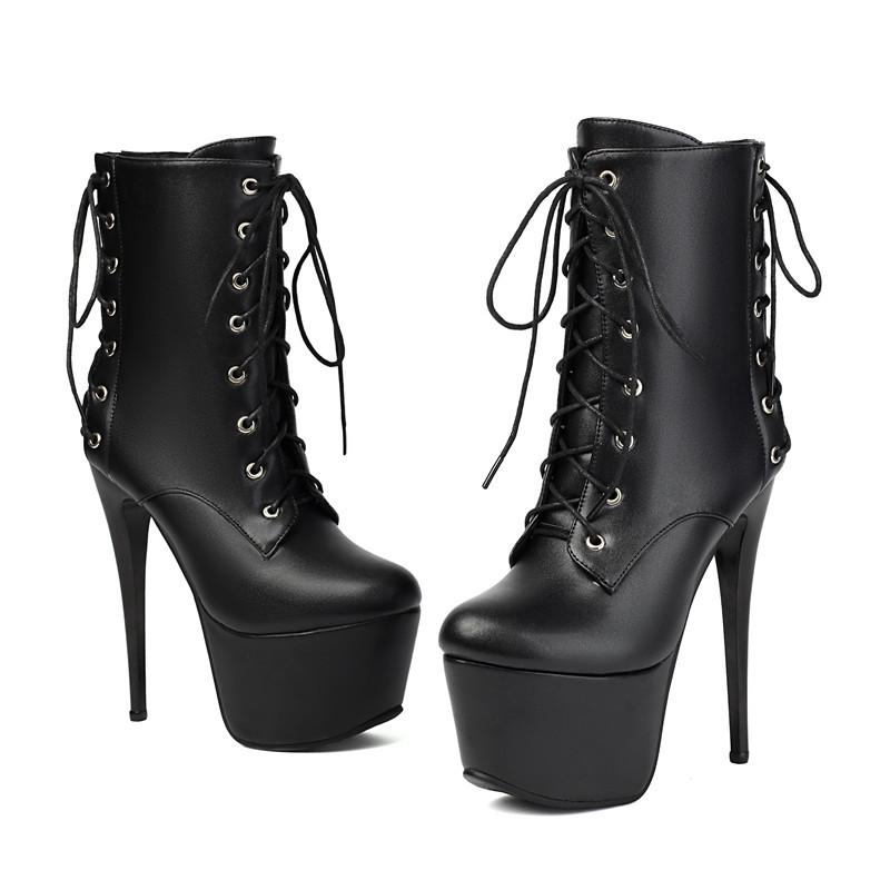 

Женские короткие ботильоны на высоком каблуке, сексуальные, в европейском и американском стиле, водонепроницаемые, на устойчивом каблуке, большого размера, римские короткие ботильоны 47