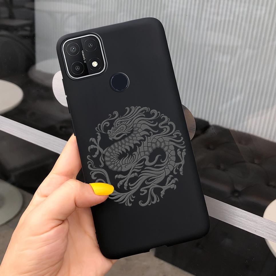Pro pouzdro OPPO A15s Černé Cool Měkké TPU Funda Pouzdro na telefon Pro OPPO A15 CPH2185 Kryt Silikonové zadní kryt Pro OPPOA15s CPH2179 Capa