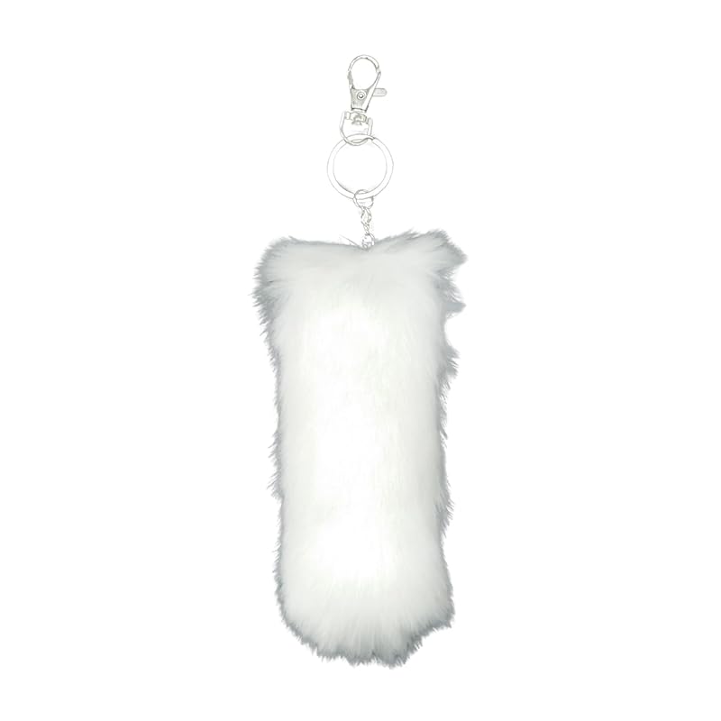 

[COZENTA] tail key ring strap fur Fluffy Fluffy fox cosplay disguise accessories 15cm (white white)