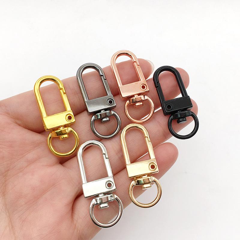 10Pcs Metal Universal Buckle Bag Buckle Multi Color Optional Key Buckle Alloy Buckle Lobster Buckle Bag Accessories