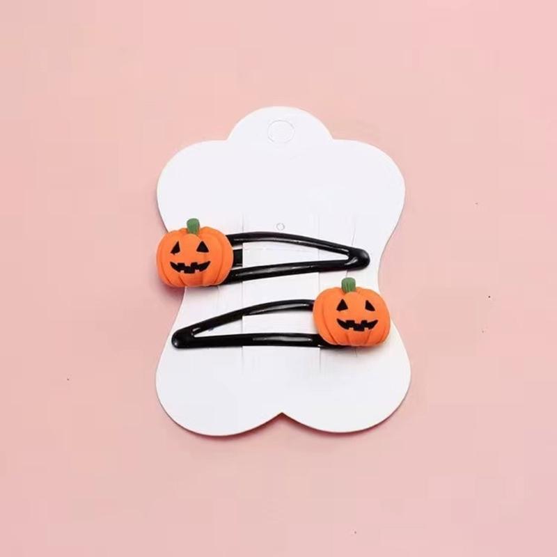 Einzigartige Kürbis-Haarspange für 2000er-Jahre-Mädchen Seitenclip Hexenhut Haarspangen Lustig Lässig Süß Cool Foto-Requisiten