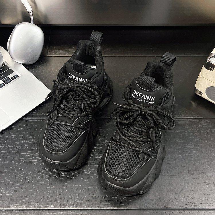 Thick-soled new popular dad shoes women's 2025 autumn easy to wear not tired feet versatile casual sports shoes women