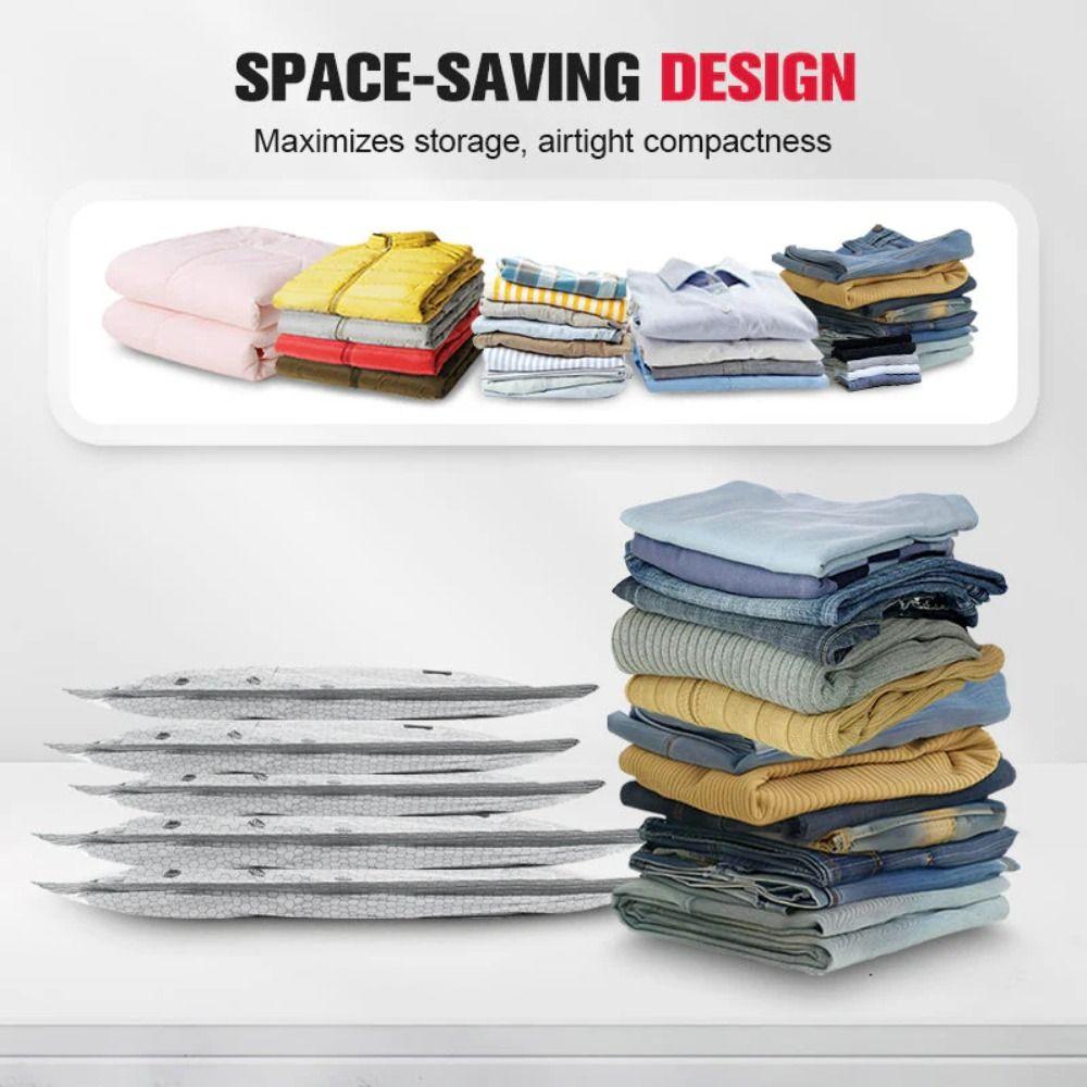 New Portable Vacuum Compression Bag Large capacity Moistureproof Travel Storage Bag Multi-function Clothes Pouch