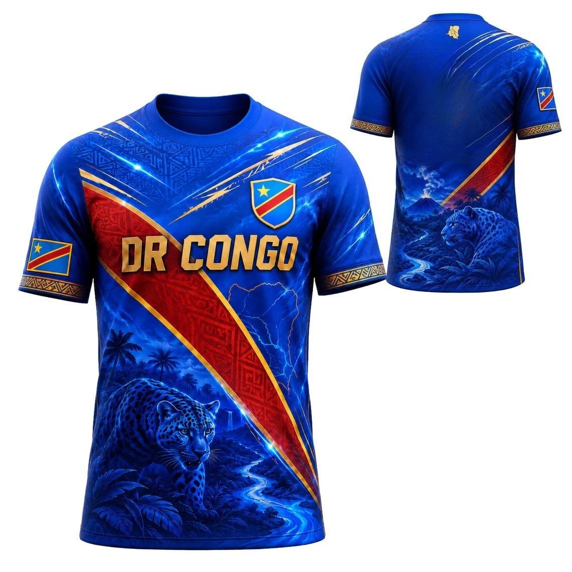2026 Democratic Republic of Congo Special Edition Football Jersey T-shirt, Men s and Women s, Top Football Fan Gift, Summer Men s Clothing L