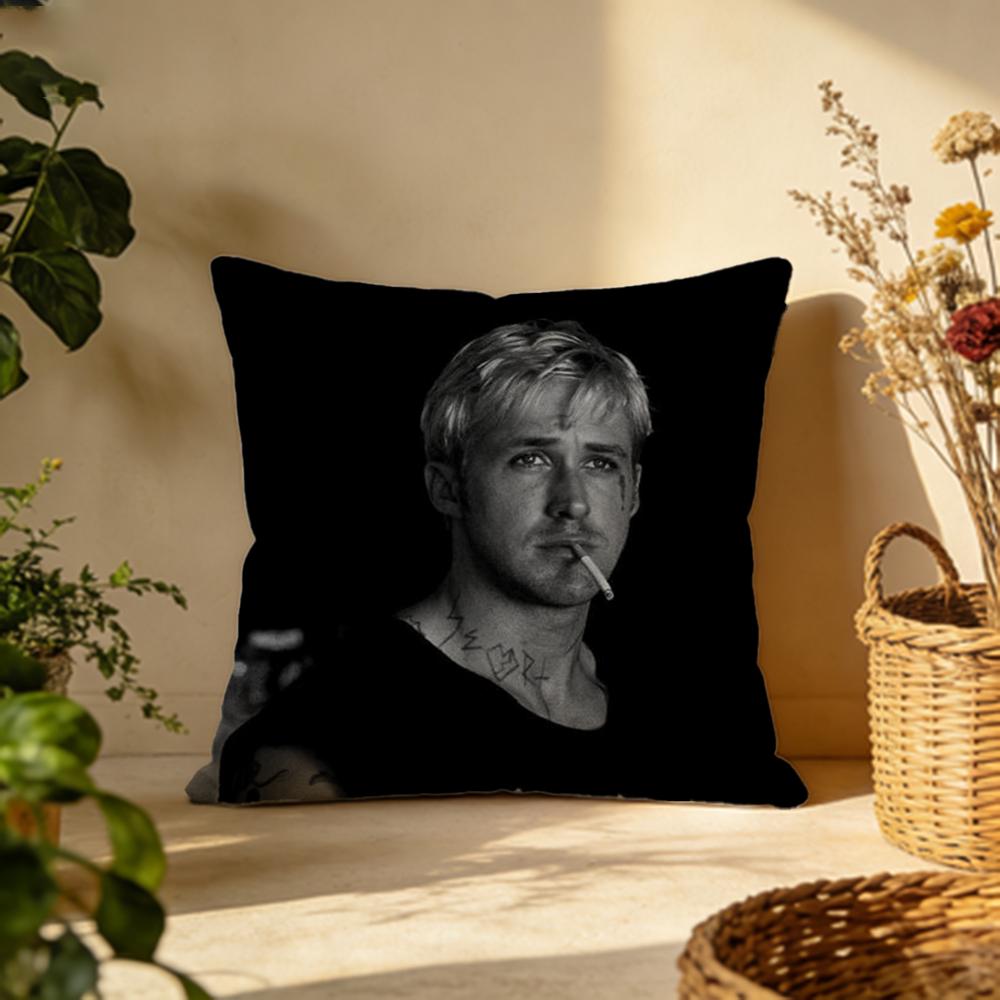 Trendy RRyan Goslinging Cushion Cover Versatile DoubleSided Pillow Case Fit for Sofa Bed Car Daily Decor