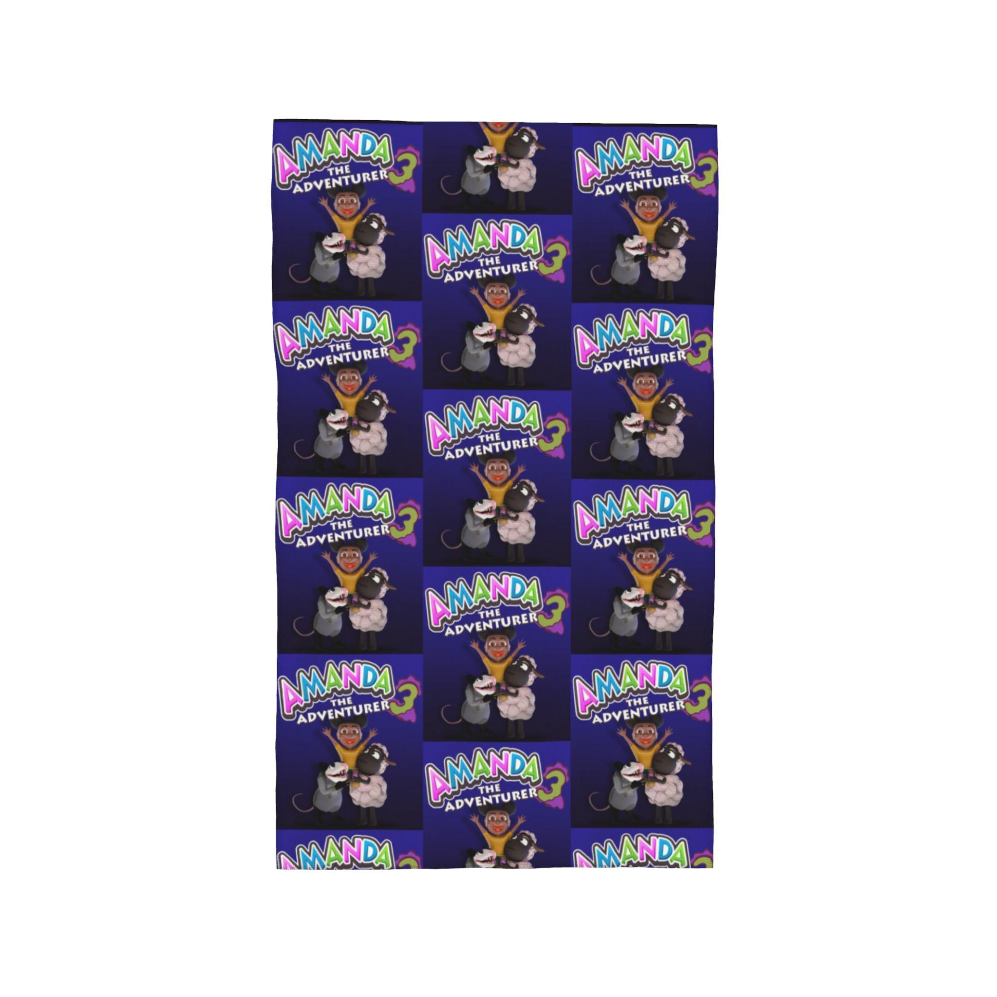 

Amanda the Adventurer Soft Face Towel Quick Dry Pool Bath Cotton Towels Absorbent W30*H60(CM)