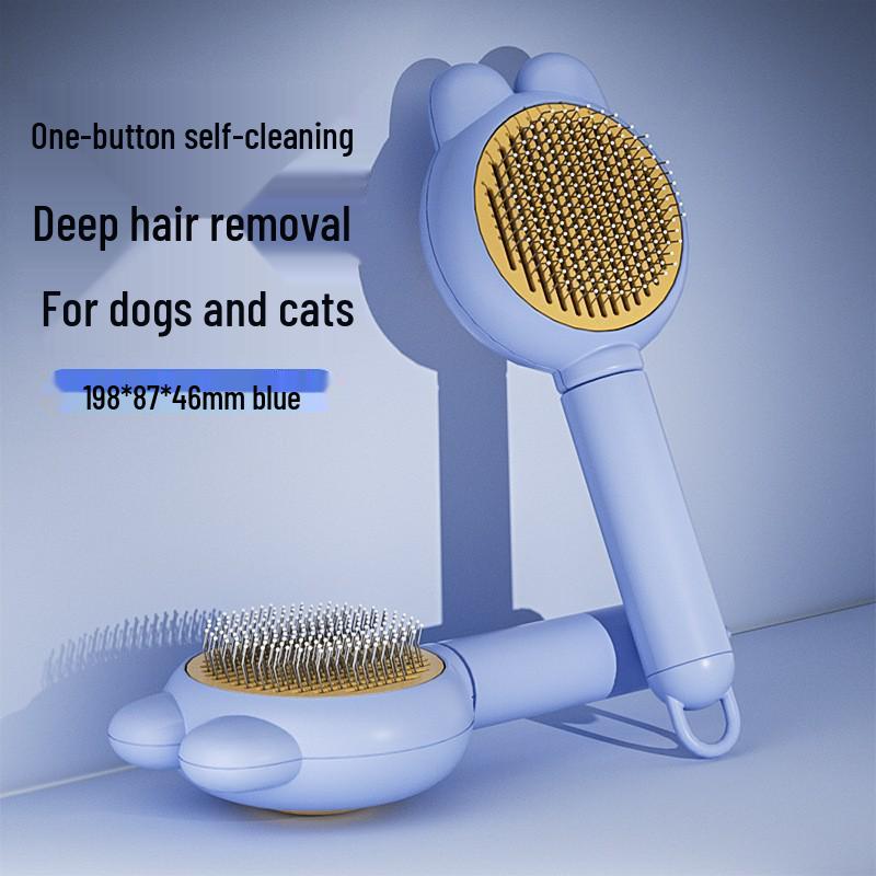 Multi-Purpose Flea Comb for Dogs and Cats - Fine-Toothed Plastic & Steel Needle Design
