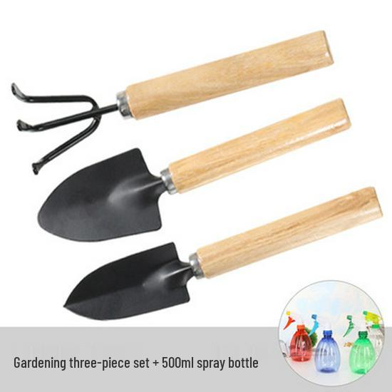 Gartenwerkzeug-Set: 3-teiliges Set für Gemüse, Blumen und Sukkulenten - Enthält kleine Schaufel, Harke und Spaten.