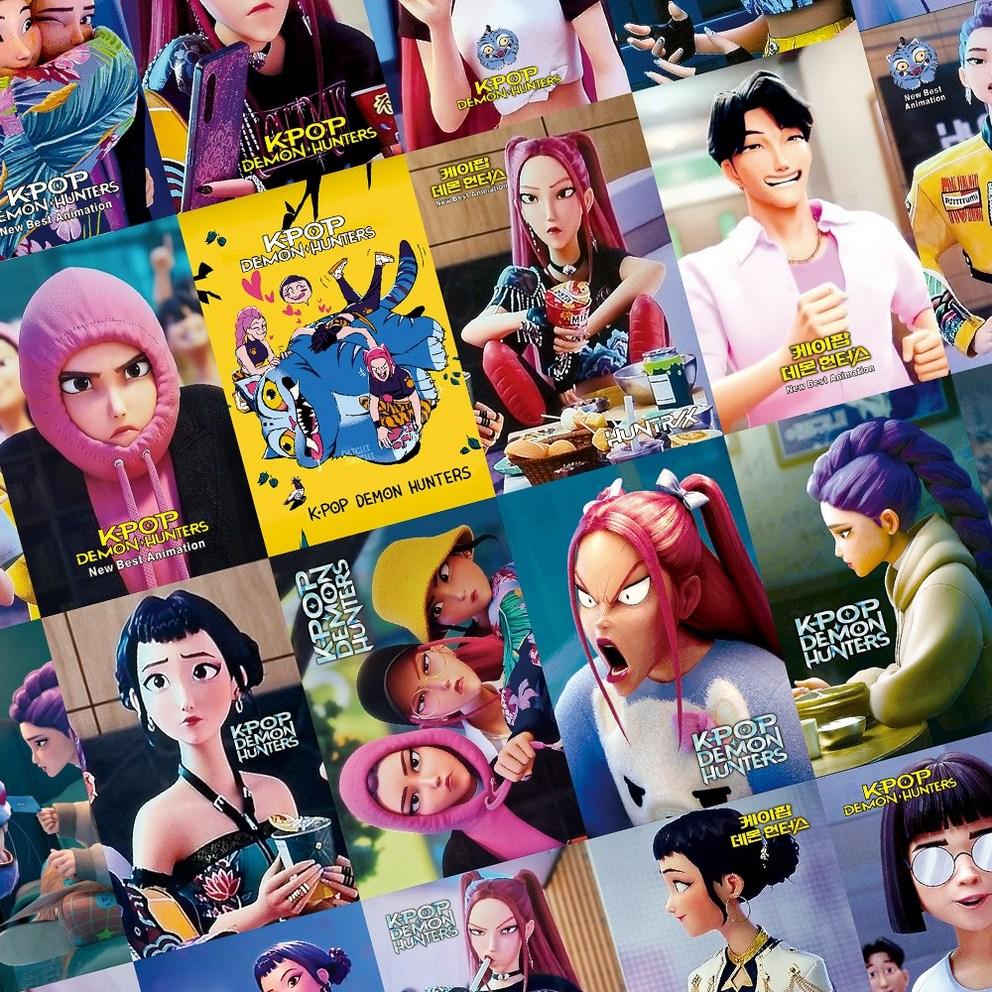 K-pop Demon Hunters 152pcs Domusong Sticker Purikura Photocard Kadehen Photocard