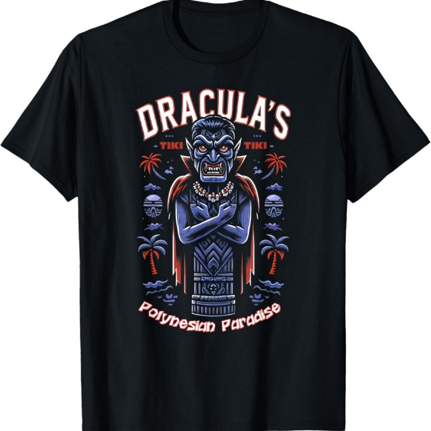 

Dracula s Polynesian Paradise - Vampire Tiki Bar Tropical T-Shirt S