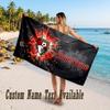 Bournemouth Football Design Beach Towel Custom Text Large Towel for Beach Vacation