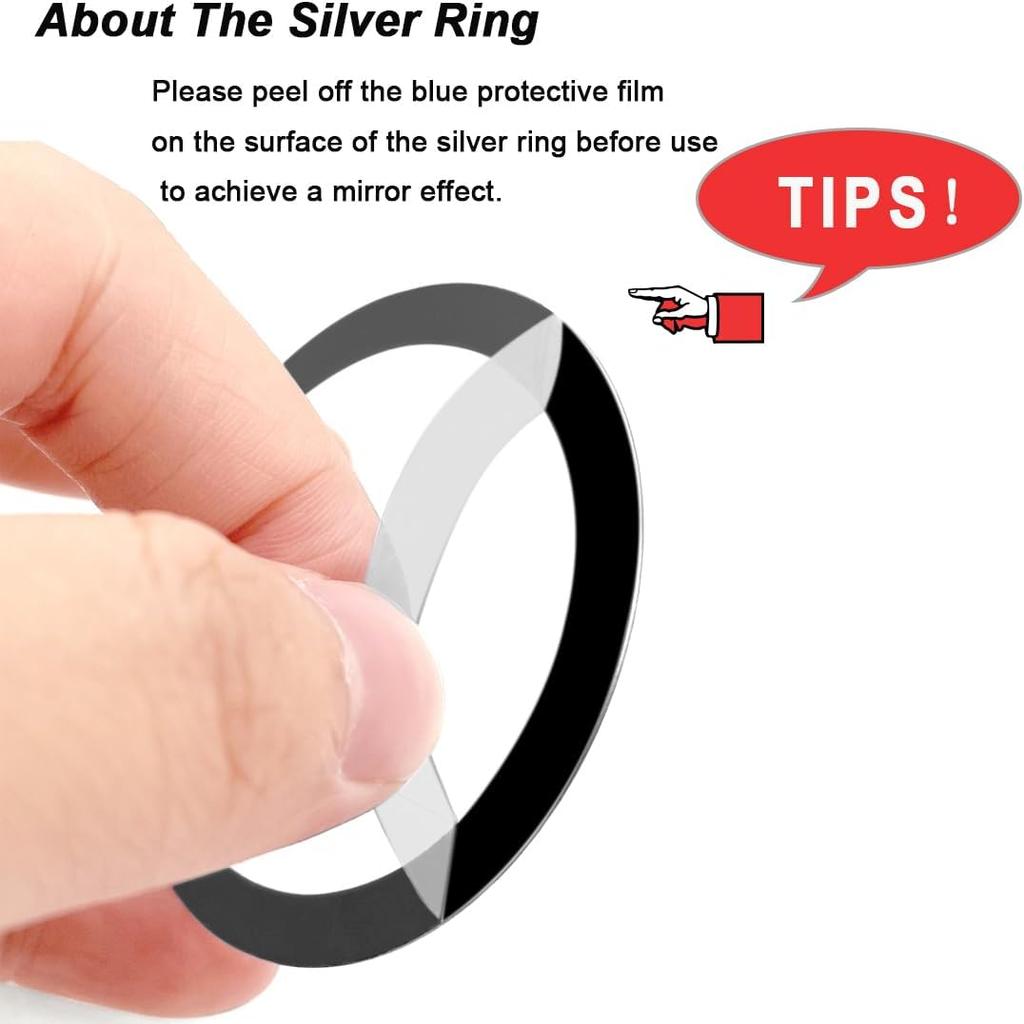 3 Pcs Universal Metal Ring for Magnetic Charger, Metal Ring Sticker Compatible with Magsafe Magnetic Wireless Charger for Most Cellphone, Magnetic