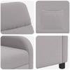 Recliner Light Gray Boucle