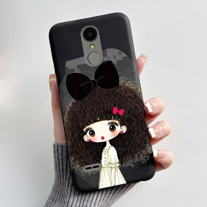 Casing For LG K4 2017 X230/LG K8 2017 X300 Slim Case Aesthetic Luxury Cute Cool Boys Girls Black Matte Soft Silicone Back Cover