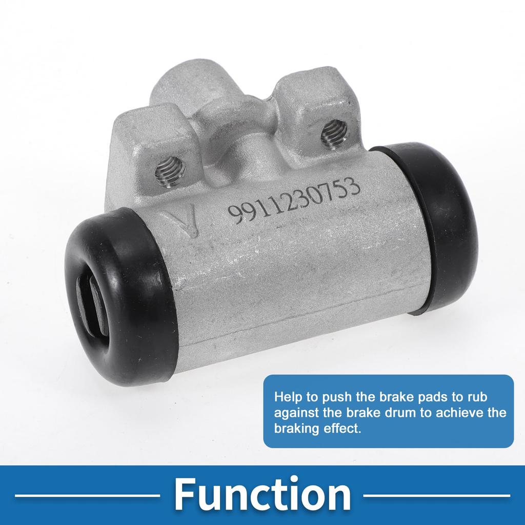 A ABSOPRO Rear Right Brake Wheel Cylinder 5340181A00 Fits Suzuki Jimny 1998-2023 Drum Brake Cylinder Aluminum Alloy Silver Tone Durable