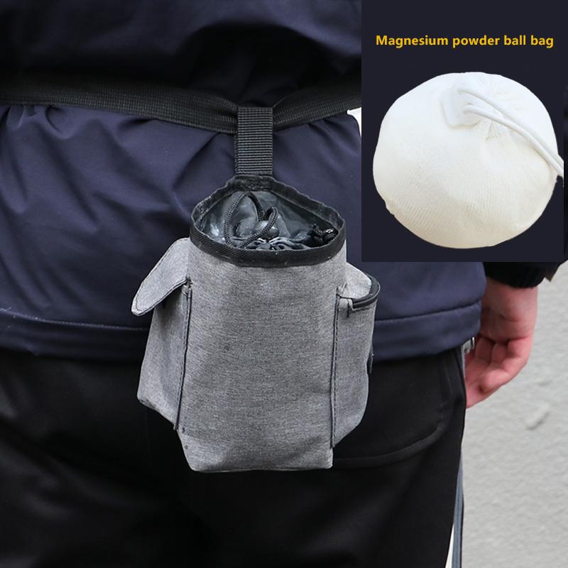 Magnesium Powder Bag Ice Climbing Rock Climbing Single Parallel Bars Fitness Gymnastics Non-Slip Powder Storage Wai