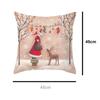 Pillow Case Santa Claus Print Old Man Sofa Bed Pillowcase Bedroom Cushion Cover Merry Christmas 45x45 Cm