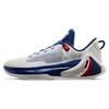 GH4 Breathable And Lightweight Low Top Basketball Shoes Men's White Blue Sneakers 912411103-7