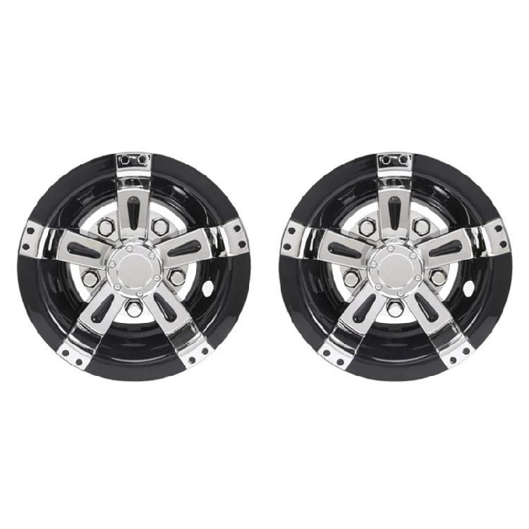 

Weatherproofed Golf Cart Accessories Wheel Cover Quickly Install Golf Cart Hub Caps Improved Vehicle Longevity 1
