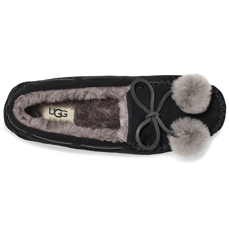 UGG Dakota Bow Pom 'Black' Women's 1124030-BLK