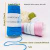 1PC Sequined Yarn Shiny Silk Thread DIY Handmade Silver Thread Yarn Hand Woven Pure Cotton Real Silk Gift Knit