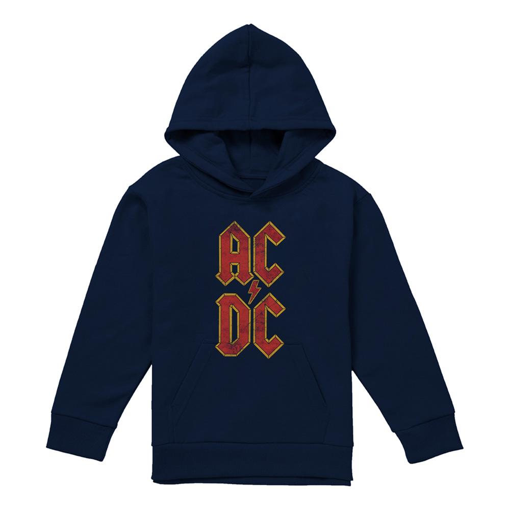 AC/DC Childrens/Kids Logo Stack Pull Over Hoodie