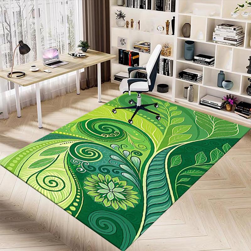 1PC leaf pattern Extra Large Non Slip Floor carpet, Office, family, bedroom, Studio Large Area Rug Indoor Rugs, Vibrant Colors