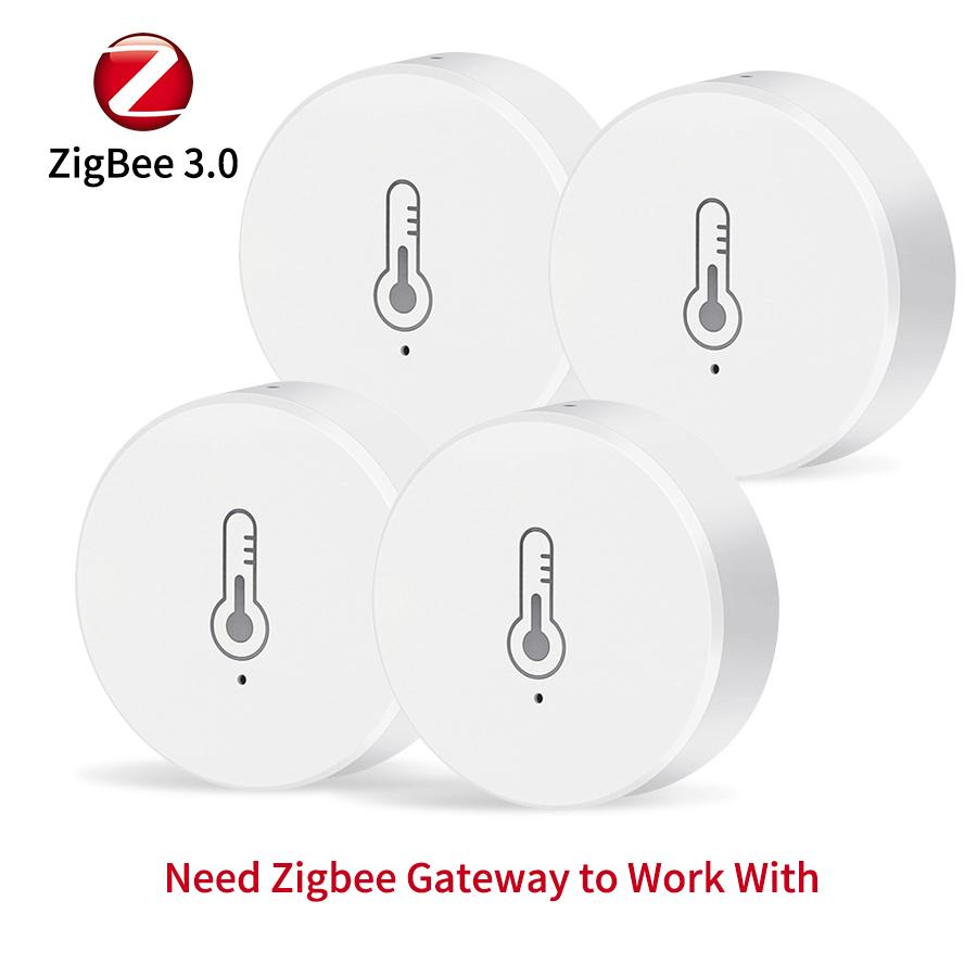 Tuya Zigbee 3.0 Temperature And Humidity Sensor Smart Home Thermometer Smart Life App Remote Monitor Work With Alexa Google Home