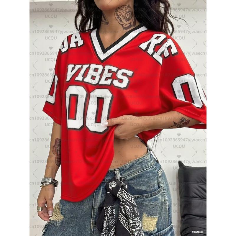 Damen Sporttrikot Lrtter NO.00 Aufdruck Schnelltrocknend Kurzarm T-Shirt Sommer Baseball Trikots Große Größen Mode Sport T-Shirt