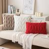 Braided Twist Pillow Simple Three-dimensional Imitation Rabbit Velvet Cushion Cover Plush Embroidered Bedside Sofa Pillow Cover