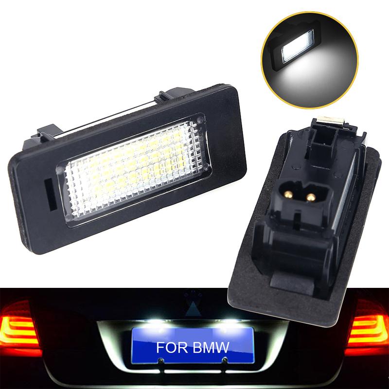 For BMW E90 E39 License Plate Lights Waterproof Resistance White Number License Plate Lights For BMW  E91 E92 E61 E60 E70