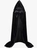 Weihnachten Sensenmann Umhang Samt lang Mit Kapuze Unisex Umhang für Teufel Hexe Zauberer Halloween Weihnachten Cosplay Umhang