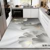 Kitchen Diatomaceous Earth Wall Mat with Water Absorption, Quick Drying, 3D Abstract Pattern, Non-slip Full-coverage Design for Entrance Doors