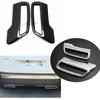 Carbon And Silver Rear Exhaust Muffler Frame End Tip Pipe Sticker Cover Trim For Peugeot 3008 II 5008 T87 2017- Accessories